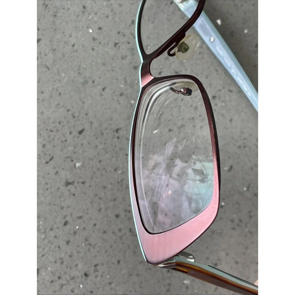 VANNI Eyeglasses FRAMES ONLY V824 C46 53/15/140 BLUE & RED full rim rectangle